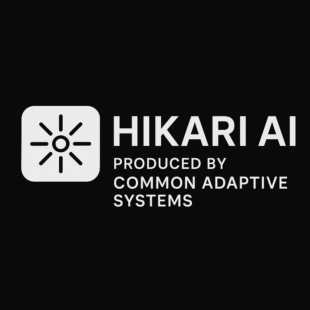 Hikari AI — Ultra-Light Adaptive Intelligence by Common Adaptive Systems